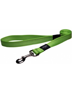 Rogz Utility Reflective Stitching Dog Lead - Lime