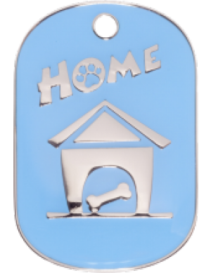 Light Blue Home Tag Small
