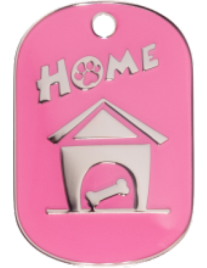 Pink Home Tag Small