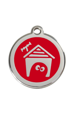 Red Dog House Pet Tag