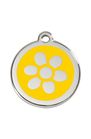 Yellow Flower Pet Tag