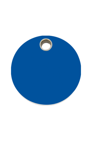 Dark Blue Circle Pet Tag