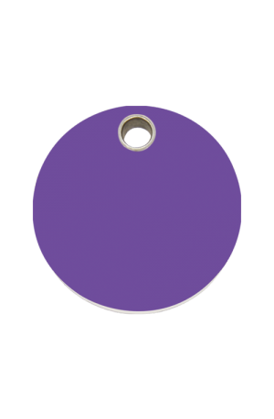 Purple Circle Pet Tag