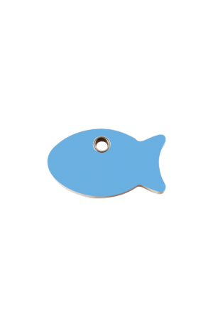 Light Blue Fish Pet Tag