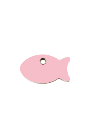 Pink Fish Pet Tag