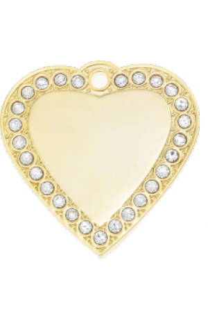 Amore Bling Heart Pet Tag