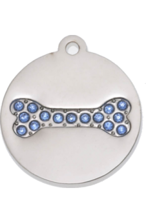 Bailey Bling Round Pet Tag Small