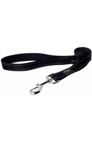 Rogz Utility Reflective Stitching Dog Lead - Black