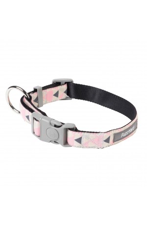 FuzzYard Pink Rock Dog Collar