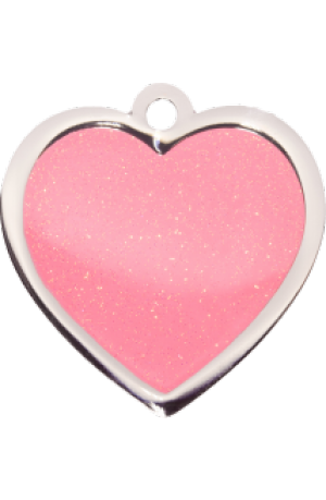 Pink Sparkle Heart Large