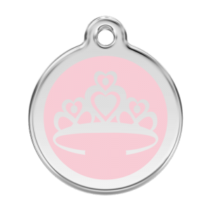 Pink Crown Pet Tag