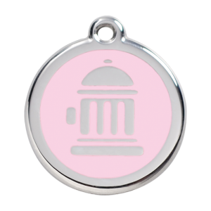 Pink Fire Hydrant Pet Tag