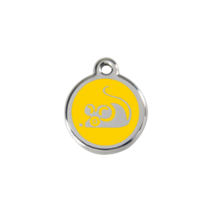 Yellow Mouse Pet Tag