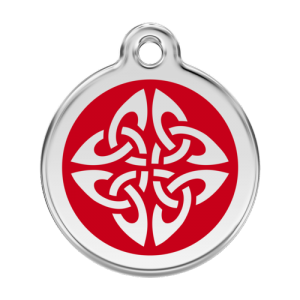 Red Tribal Arrows Pet Tag