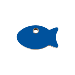 Dark Blue Fish Pet Tag