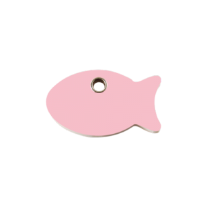 Pink Fish Pet Tag